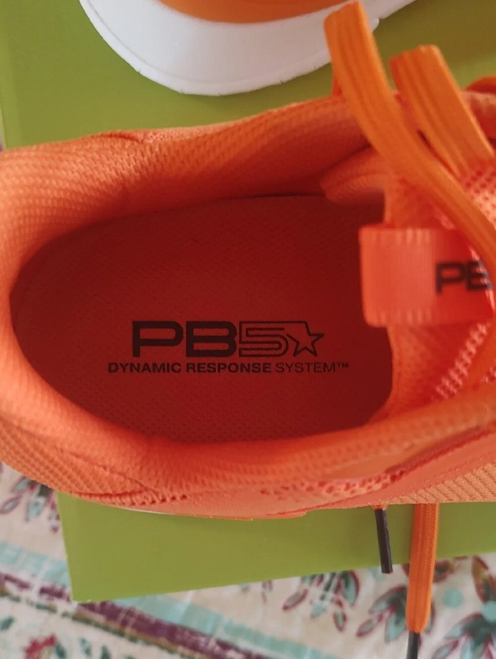 PBSstar Men's Tangerine Pickle Ball Athletic Sneakers Size 11 New In Box